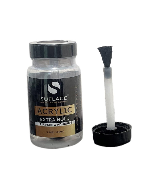 SUFLACE EXTRA HOLD HAIR WIG FIXING ADHESIVE 3.4OZ 101ML WITH BRUSH