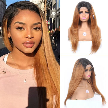 Front lace wig Elegant 4x4 Lace Closure Wig – Natural Color Human Hair (Non-Remy) 24-26 Inch Length Center Part Style – Premium Front Lace Wig for Effortless Indian Ethnic & Modern Looks