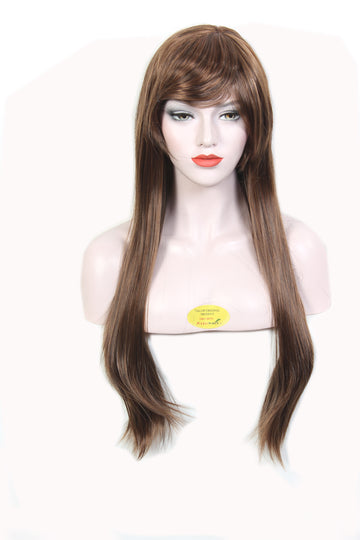 Women & Girls Fashion Long Straight Synthetic Hair Wig 003