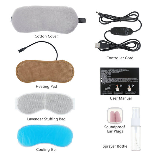 Four Speed Temperature Control Of Rechargeable Heating Steam Hot Compress Eye Mask