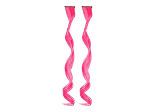 Ritzkart Pack Of 2 Curly Synthetic Hair Streaks Extension  Hair Pieces - 25 Inch,with Single Clip