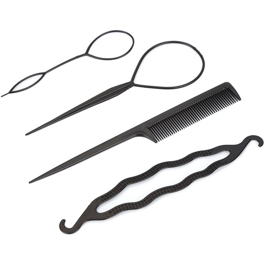 Ritzkart Hair Accessories for More Hair Style Clip Kit Topsy Ponytail Bun Maker, multicolor,