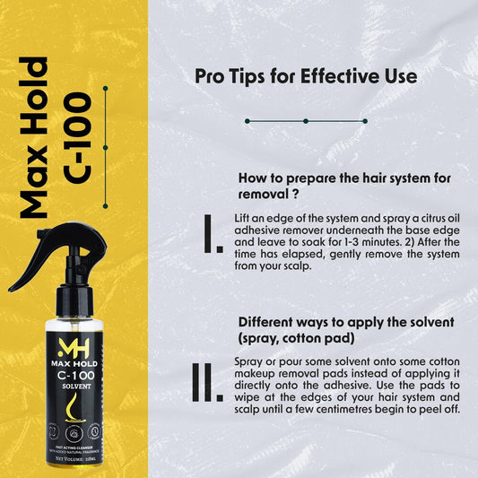 MaxHold C-100 Remover Spray Adhesive Remover For Lace Wigs & Wig (118 ml)