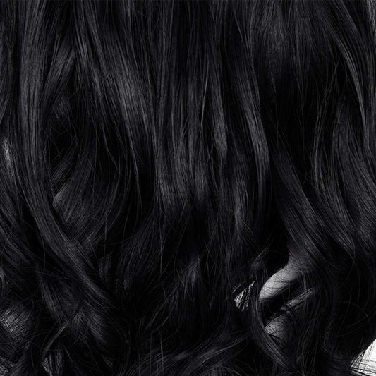 Ritzkart 25 Inc Black Synthetic Hair Clip On Soft Hair Extension For Women