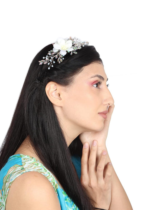 1 PC bride Accessories Hair Brooch Comb Wedding Hair Piece crystal pearl Hairstyle & Decoration - Pins & Clips for Style