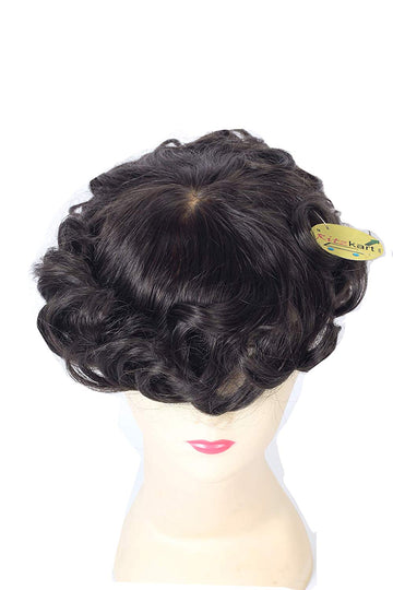 Full Double Lace European Virgin Human Hair Patch/Toupee for Men, Hair Replacement System Men's Wigs With Soft Thin Lace Hairpiece Cap (Dark Brown)