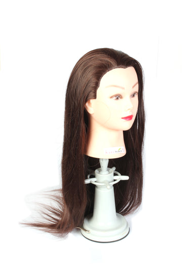 30 inch 50% Fiber Mix Long & Soft Heat Hair 220 c Degree tasted Dummy For Curly/Styling / Practice..