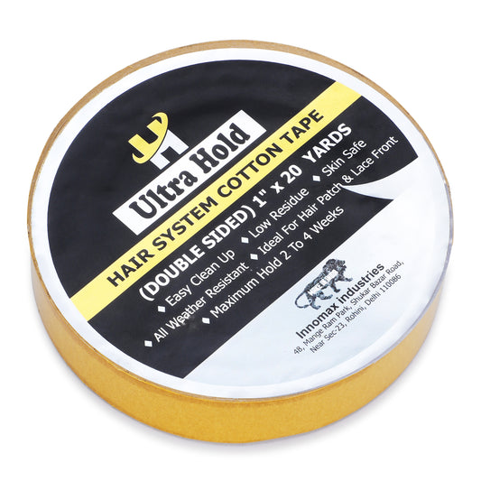 Premium 20 Yard Ultra Hold Hair System Tape for Men's Hair Patch & Lace Front - Double Sided Cotton Adhesive