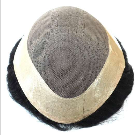 Fine Mono Human Hair Toupee Men's Capillary Prothesis 100% Indian Hair Toupee for Men Wig Hair Prosthesis Man Human Hair