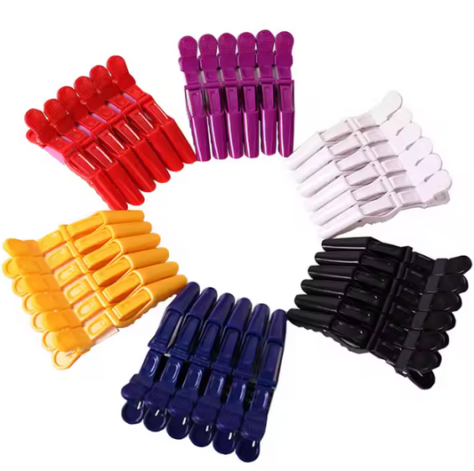 Hairdressing Equipment Hair Salon Crocodile Dyed Hair Clip Barbers Cutting Salon Custom Logo Hair Styling Accessories