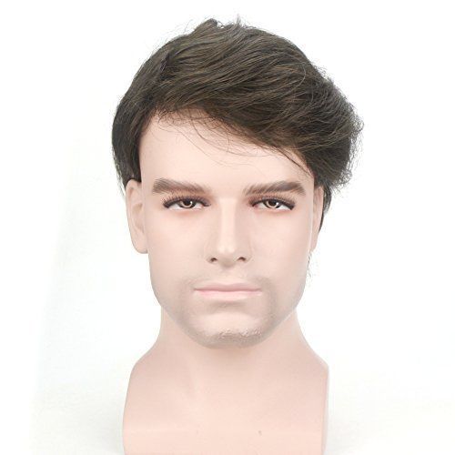 Ritzkart USA Mono filament (9 X 7) Hair Patch,Toupee Men Hair Wig 100% Remy Human Virgin Hair 11 A Grade Hair Quality Long Life Product (Brown)