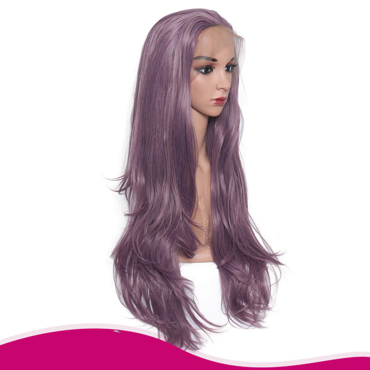 Purple Wavy hair