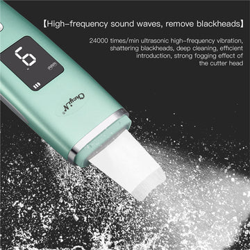 Ultrasonic Electric Dead Skin Electric Vacuum Cleaner Blackhead Cleaner Deep Facial Pore Cleansing Kit Acne Extractor Nano Spray