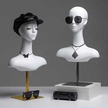 mannequin head with base, hair mannequin head, hat display mannequin