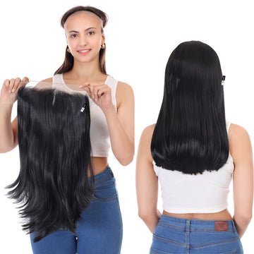 Lace Front Style Natural Hairline Synthetic Long Women Hair Wig – Naturally Straight, Elegant Soft & Shiny, Lace Front Hair Wig Perfect for Casual, Party, Festivals & More Brand By Ritzkart