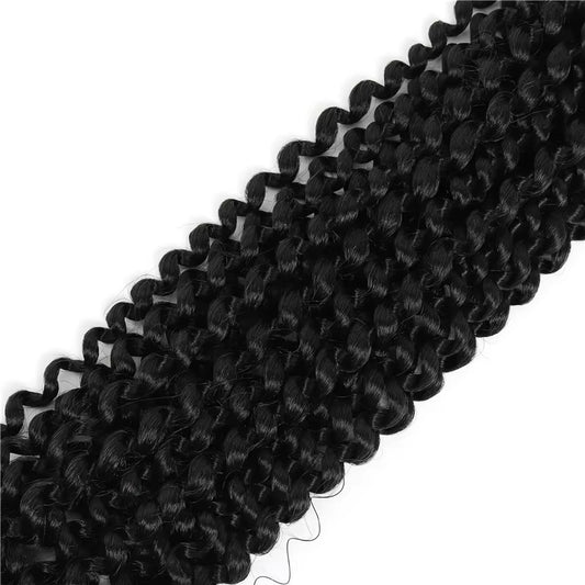 Synthetic Braiding Hair Extensions 18 Inch for Women – 22 Strands Premium Black Bouncy Twist Braids, Soft and Lightweight Senegalese Twist Hair Extension – Natural Look Twist Braid Hair for Protective Styling (Black)