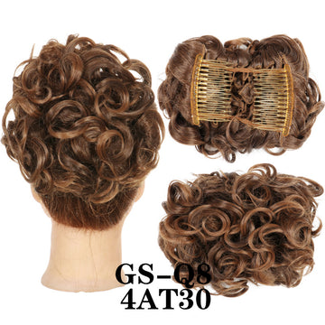 Curly Hair Bun Ponytail Chemical Fiber Hair Accessories