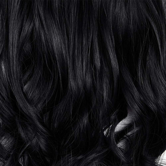 Ritzkart 25 Inc Black Synthetic Hair Clip On Soft Hair Extension For Women