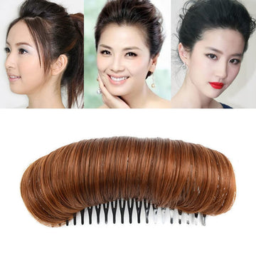 Puff Hair Style Making Tool , Front, Side & Back and Other Hair Styles Making Accessory Comb Attachments for a Comfortable Fit, Adding Volume to Hair - Perfect for Casual and Party Use for Women and Girls 1 PC ( By Ritzkart)