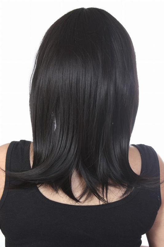 Ritzprime Hair Wig 100% Feel Original Synthetic 16 inch Black straight style 3187 4#.