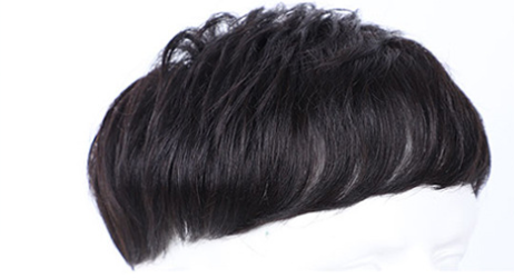 Men's Reissue Block Headreal Hairwhite Hairnatural Lifelikebreathable Wigreissue Top