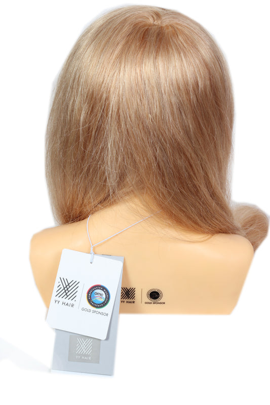 Ritzkart 30" inch Original hair Approved International golden Hair 100% Human Hair Shoulder Dummy For  Seminar/Competition Hairdressing Mannequin For Training/Practice, With Original Brand Tags & Serial Code.