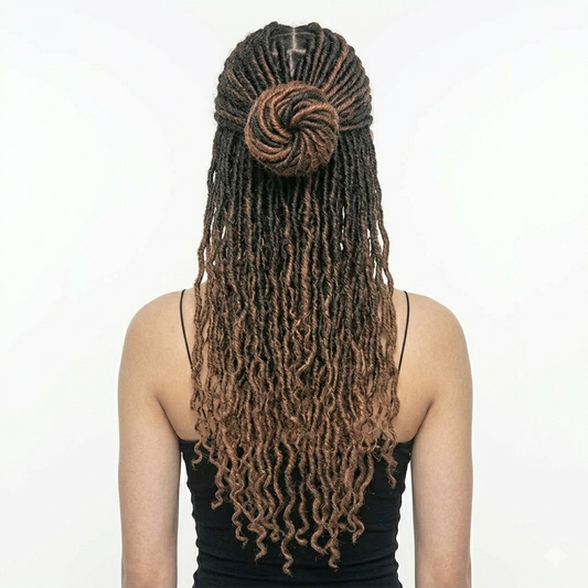 Goddess Faux Locs Crochet Hair Extensions, Pre-Looped Soft Locs with Curly Ends