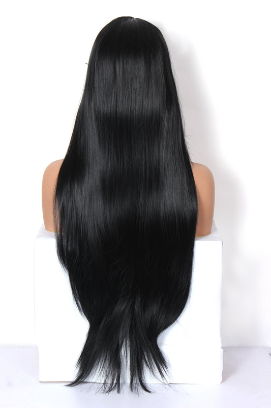 Ritzkart 30 Inch Long Straight Hair Centre Hair Line Synthetic Glue less Hair Wig for Women. Enjoy the perfect blend of style, comfort, and convenience with this beautiful wig.