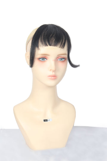Ritzkart Hair Fringe Human Hair Clip-In Bangs for Women & Girls Natural Look Front Fake Bangs Lightweight Fringes Hair Extensions Cute Hair Accessories