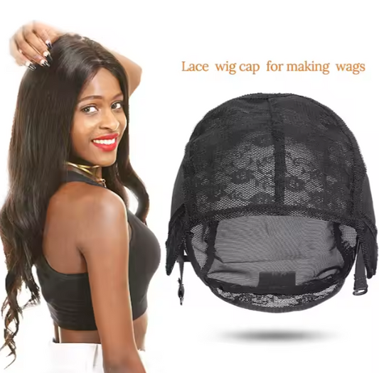 Adjustable Closure Mono Upart Ventilated Crochet Spandex Headband Mesh Dome Weaving Full Lace Wig Caps for Wigs Making