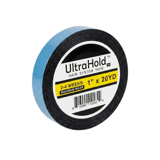 Ultra Hold Hair System Cotton Tape Pro 1 x 20 Yard Maximum Wear 2-4 Weeks (Blue)