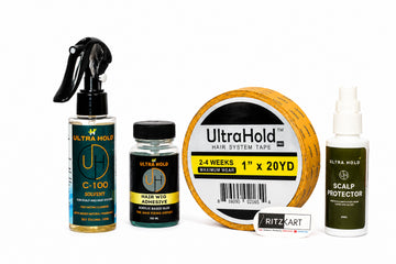 Ritzkart Ultra Bond Hair System Care and Attachment Accessories, Wig Adhesive, Hair Tape, Solvent and Scalp Protector for Wigs, Toupees and Hair Replacement Systems
