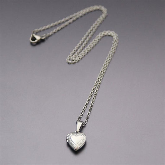Women's Popular Stainless Steel Love Box Necklace