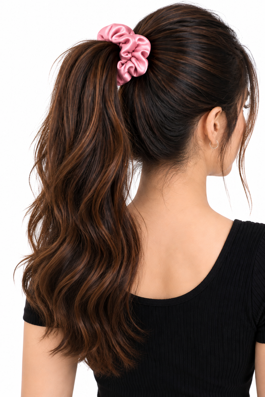 Ritzkart Satin Silk Hair Scrunchies for Women & Girls – Pack of 12 Multicolor Soft Elastic Hair Bands for Bun, Juda & Ponytail Daily Wear Hair Accessories
