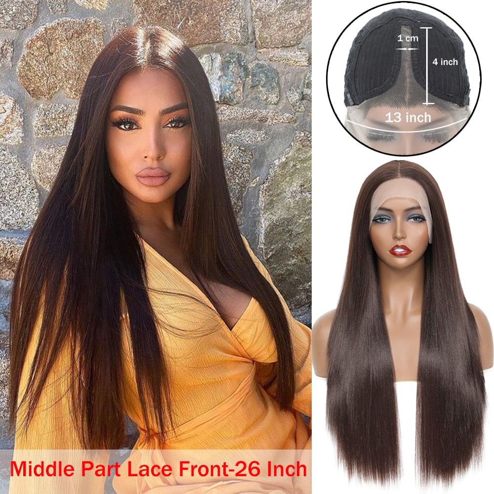 Ritzkart: Elevate Your Style with Long Yaki Straight Lace Front Wigs